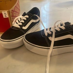 Vans Ward Platform black/white size 2